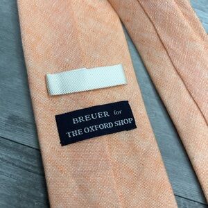 Breuer Creamsicle Orange Linen Tie